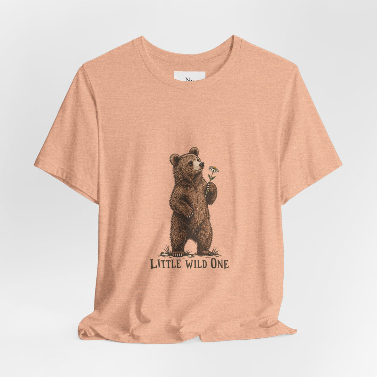 Little Wild One Bear Tee — Born A Little Wild Graphic T-Shirt
