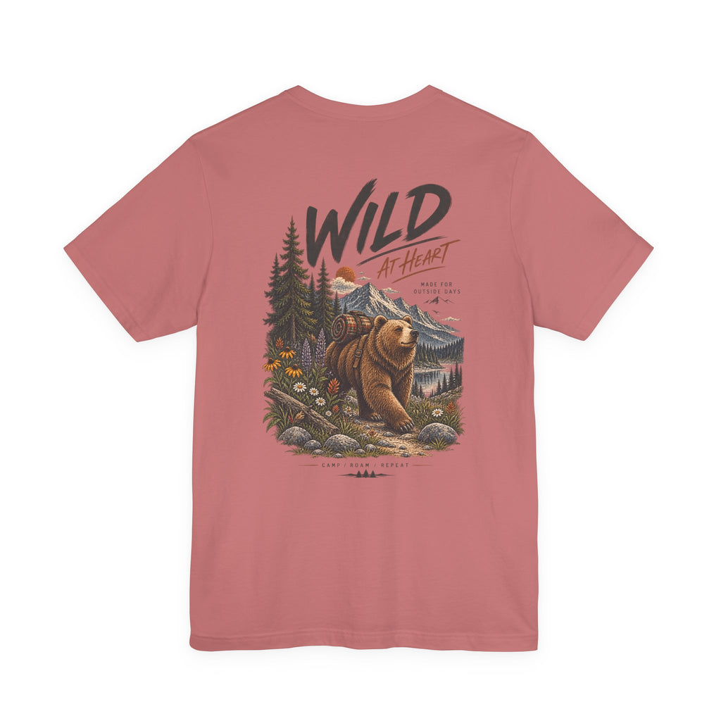Wild at Heart Bear T-Shirt — Outdoor Nature Graphic Tee