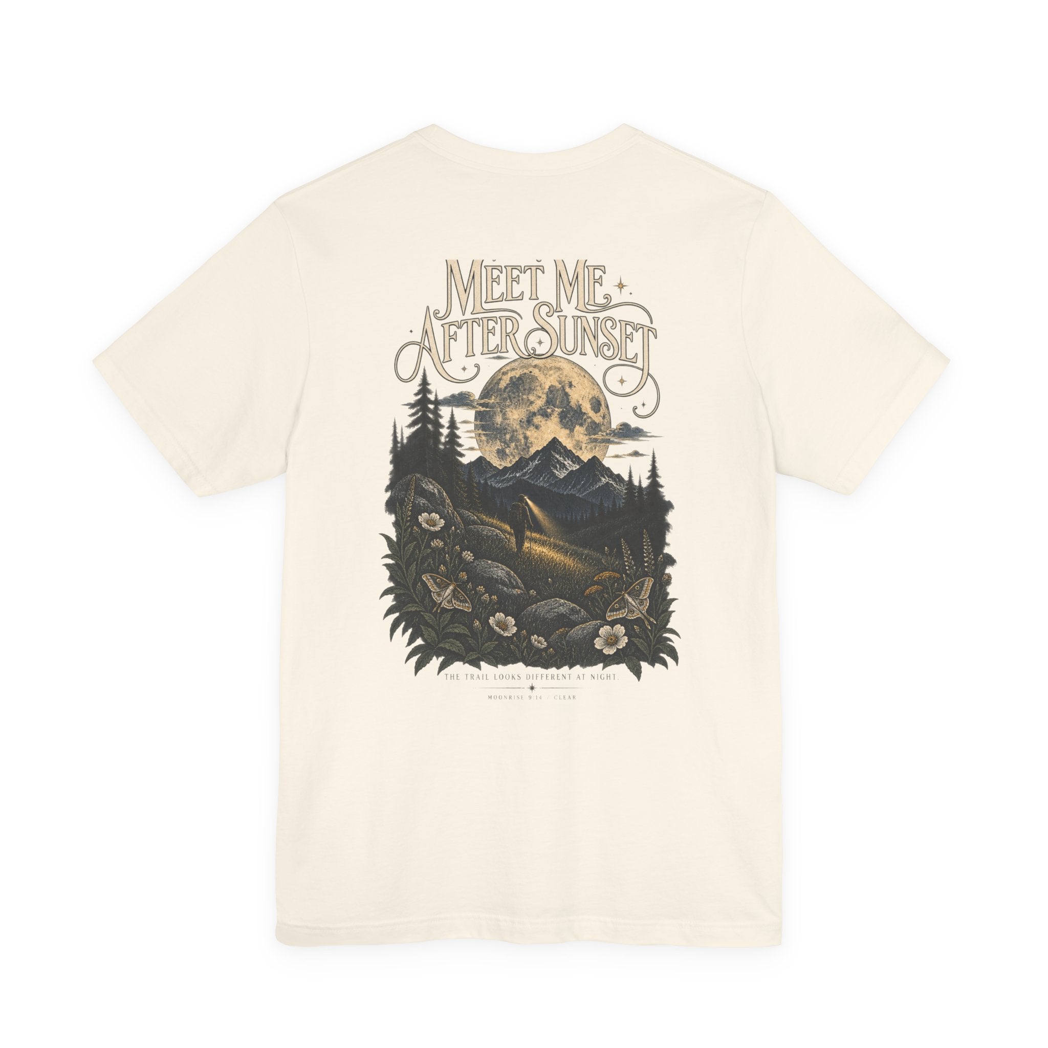 Meet Me After Sunset Tee — Vintage Moth & Moon Graphic T-Shirt