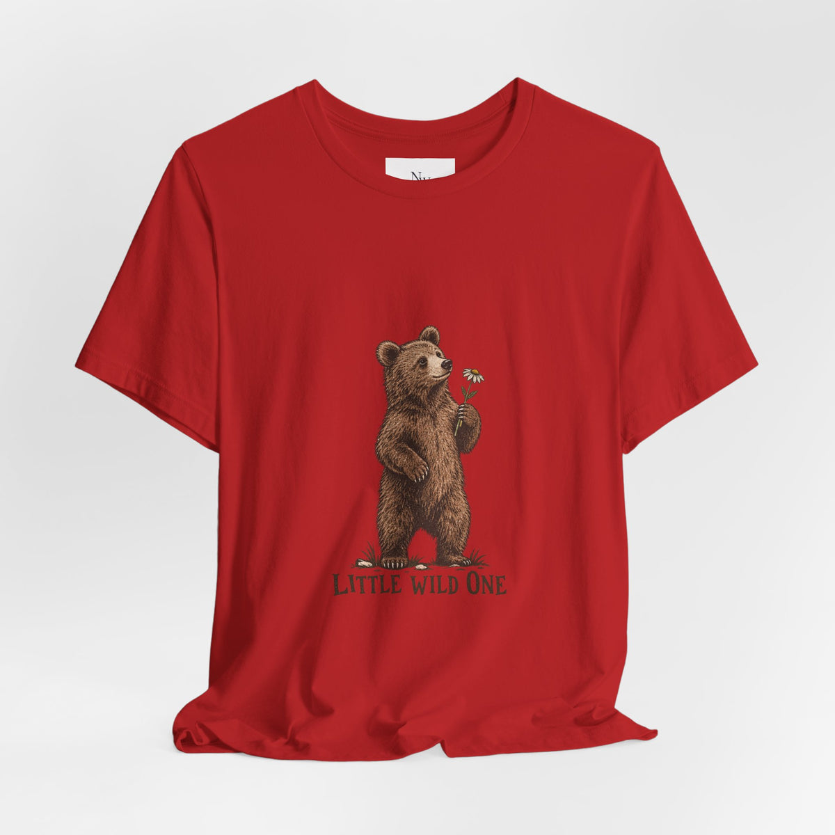 Little Wild One Bear Tee — Born A Little Wild Graphic T-Shirt
