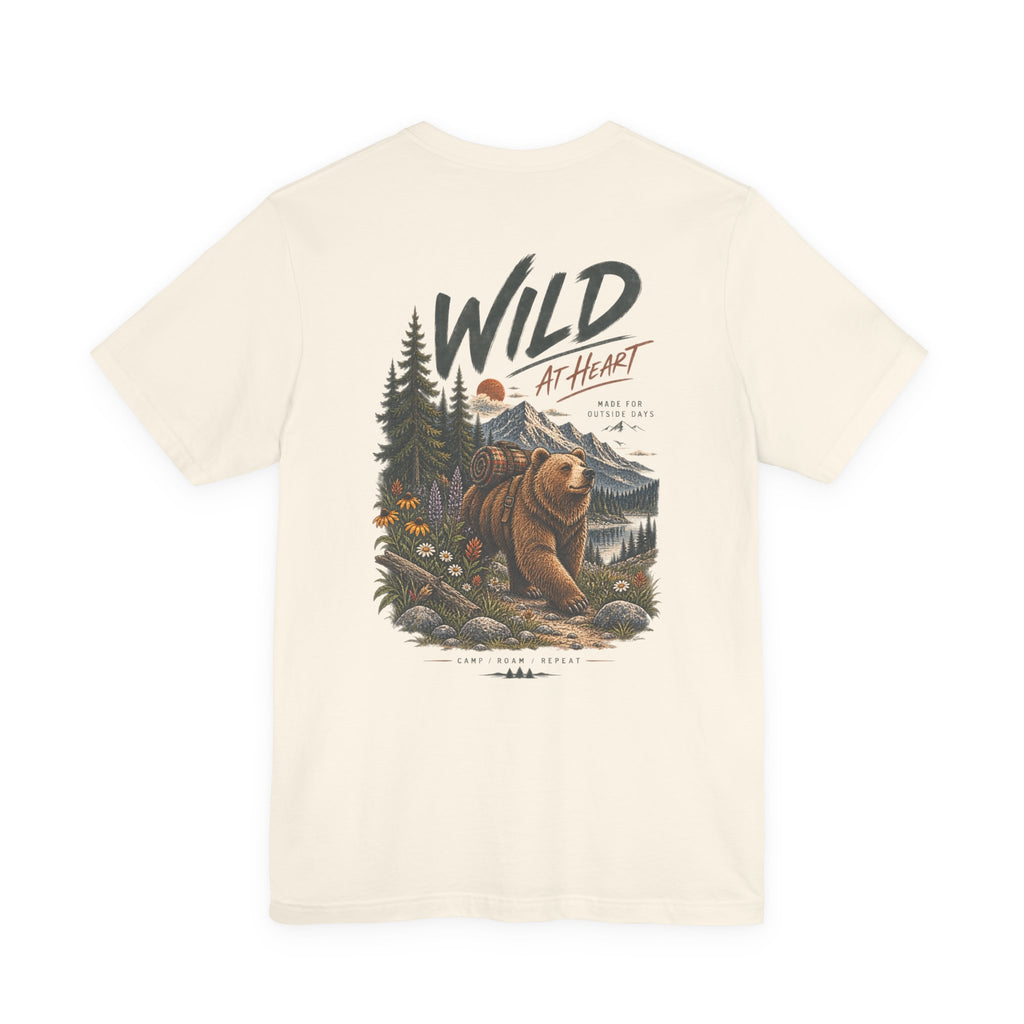 Wild at Heart Bear T-Shirt — Outdoor Nature Graphic Tee