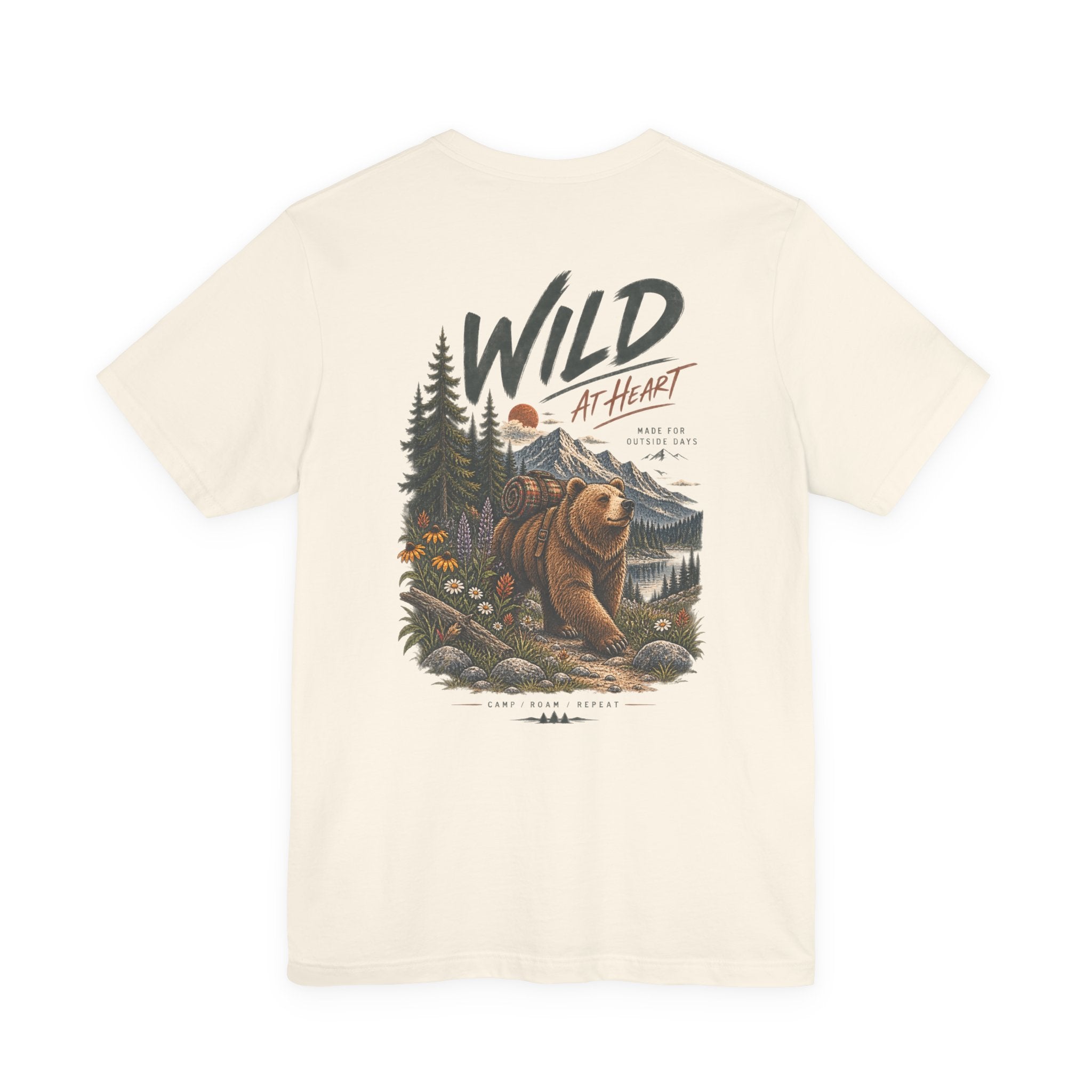 Wild at Heart Bear T-Shirt — Outdoor Nature Graphic Tee