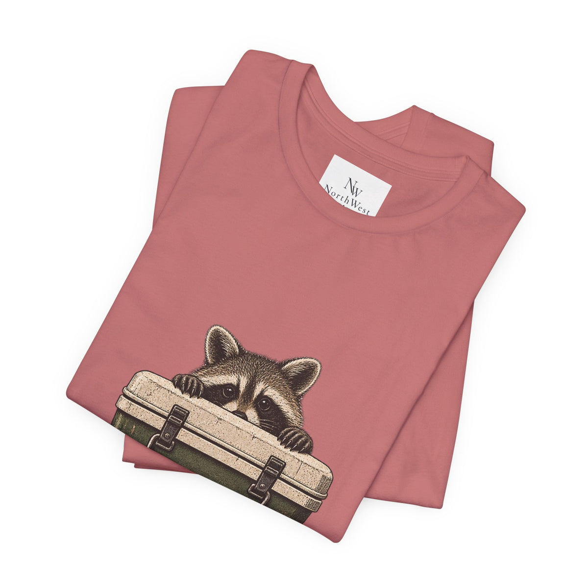 Local Wildlife Raccoon Camping Tee