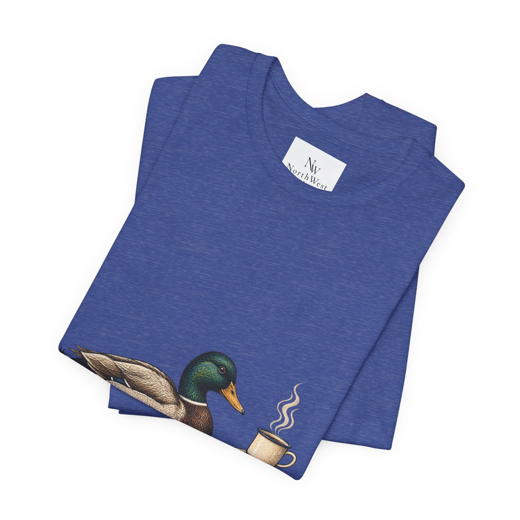 Slow Mornings Duck Tee — Cozy Cabin Nature Graphic T-Shirt