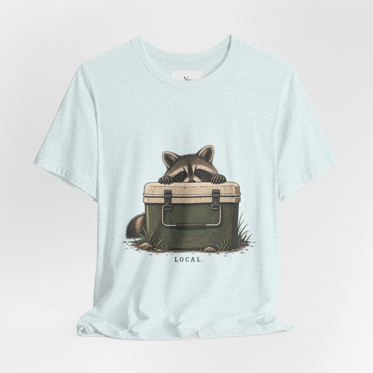 Local Wildlife Raccoon Camping Tee