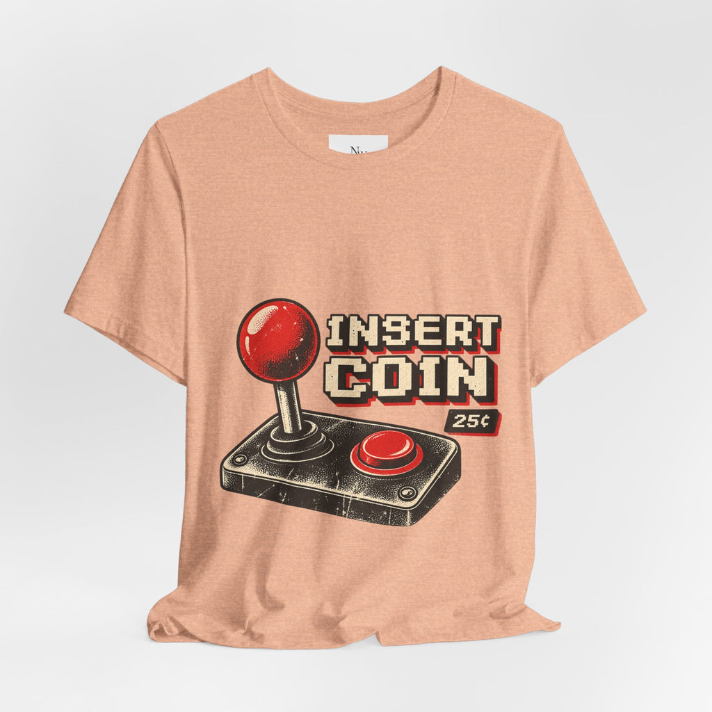 Insert Coin Arcade T‑Shirt — "One More Game" Retro Gaming Tee