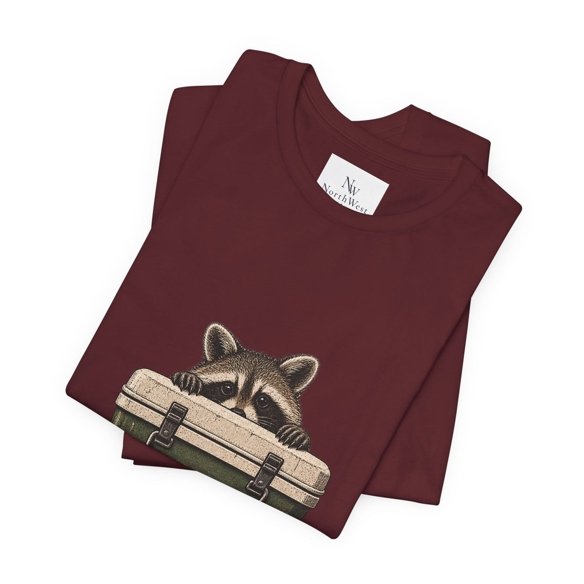 Local Wildlife Raccoon Camping Tee