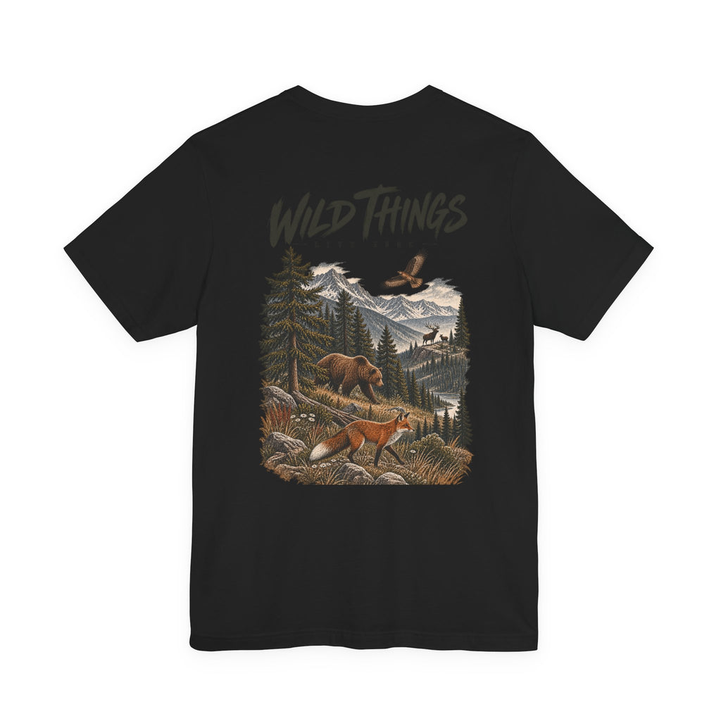 Wild Things Fox Tee — Woodland Nature Graphic T-Shirt