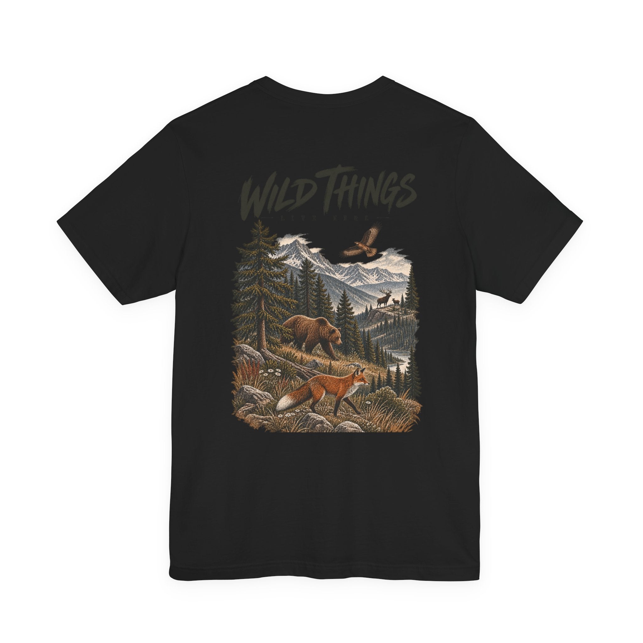 Wild Things Fox Tee — Woodland Nature Graphic T-Shirt