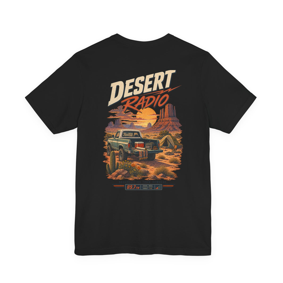 Desert Radio Tee — '89.7 Nowhere FM' Vintage Desert Radio Graphic T-Shirt