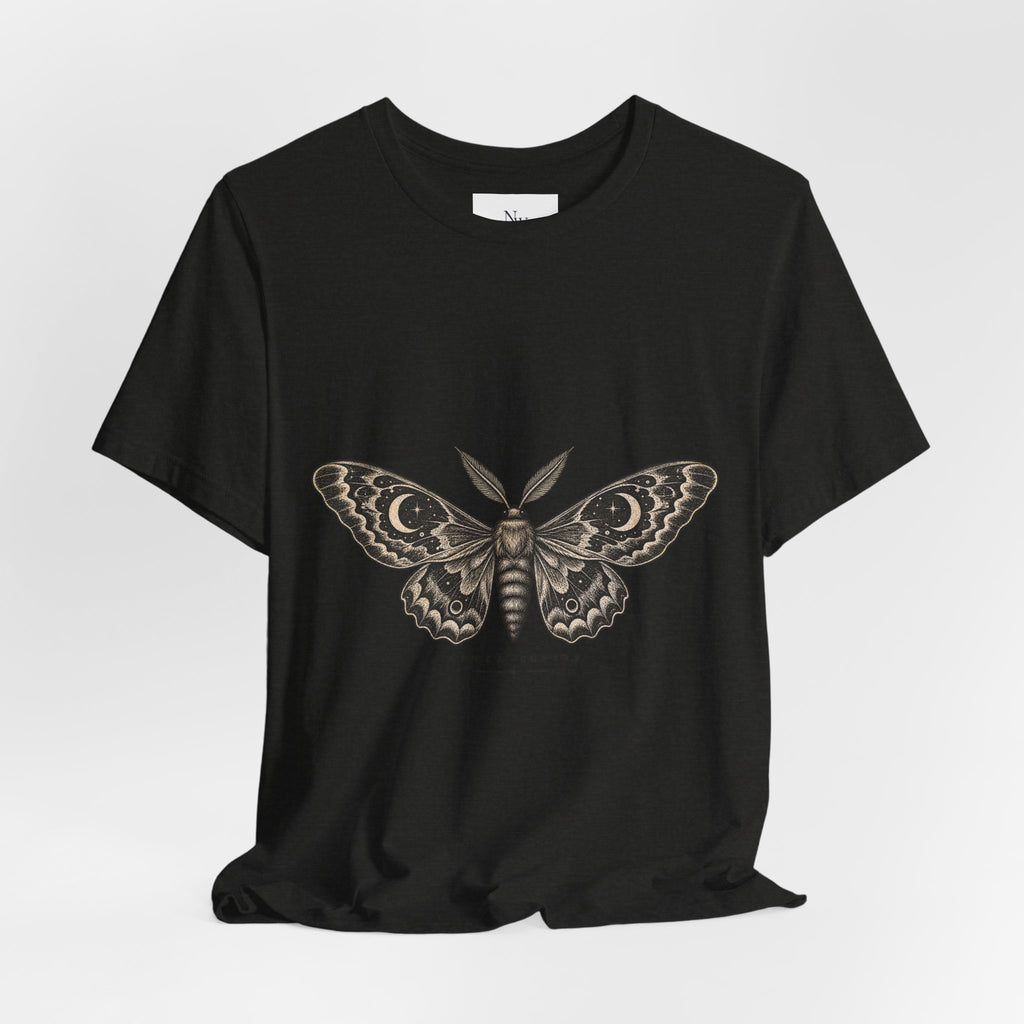 Meet Me After Sunset Tee — Vintage Moth & Moon Graphic T-Shirt