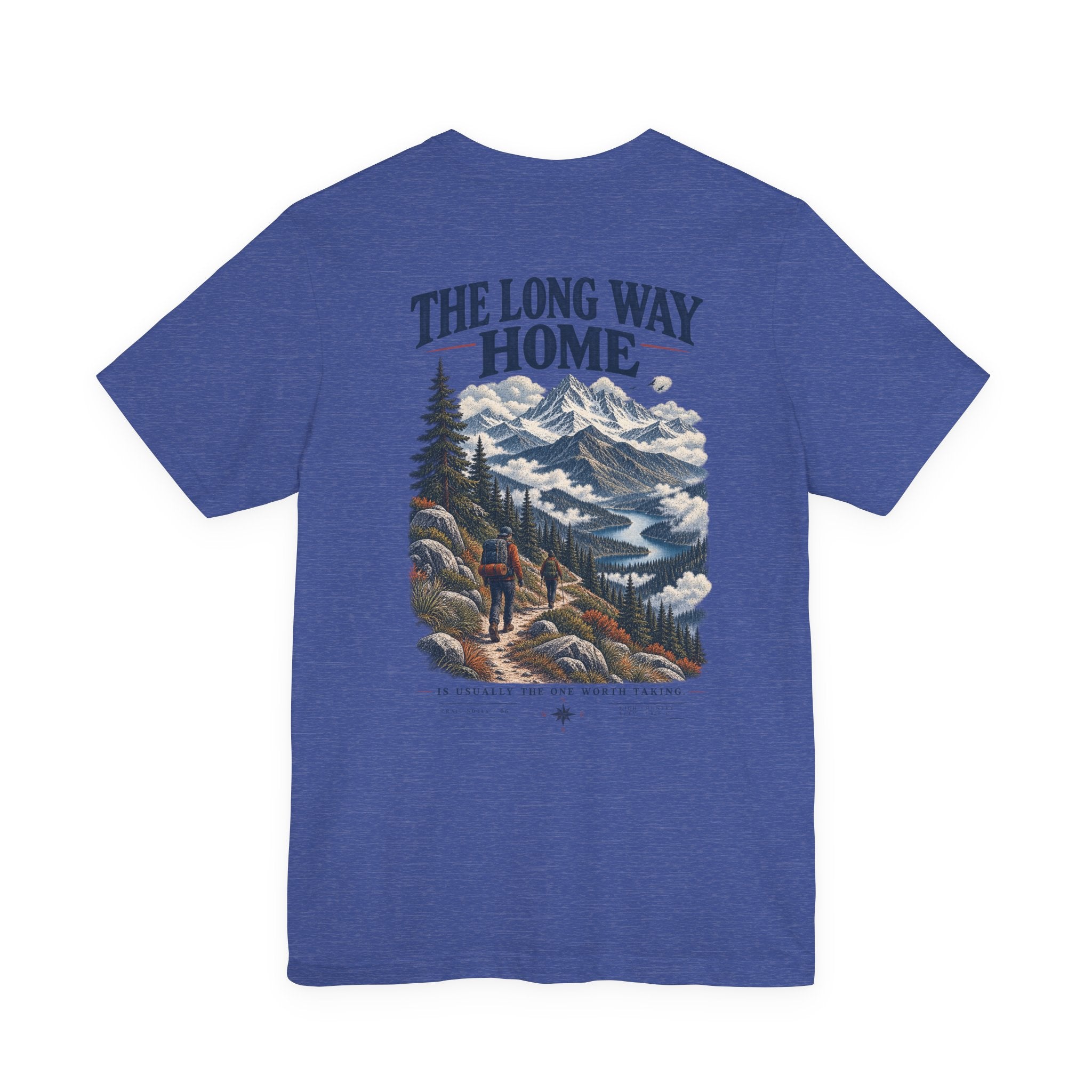 Take The Long Way T‑Shirt — Scenic Hiking Adventure Tee ("Take the Long Way" / "The Long Way Home")