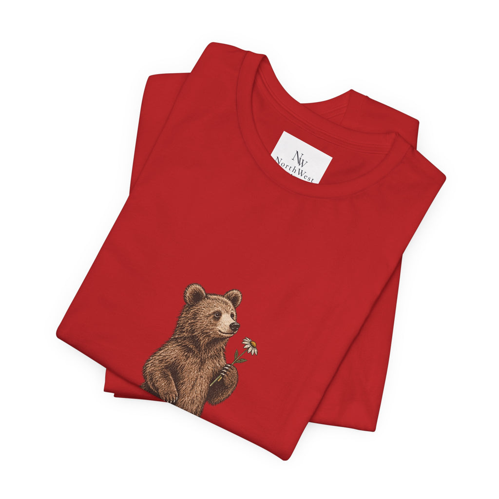 Little Wild One Bear Tee — Born A Little Wild Graphic T-Shirt