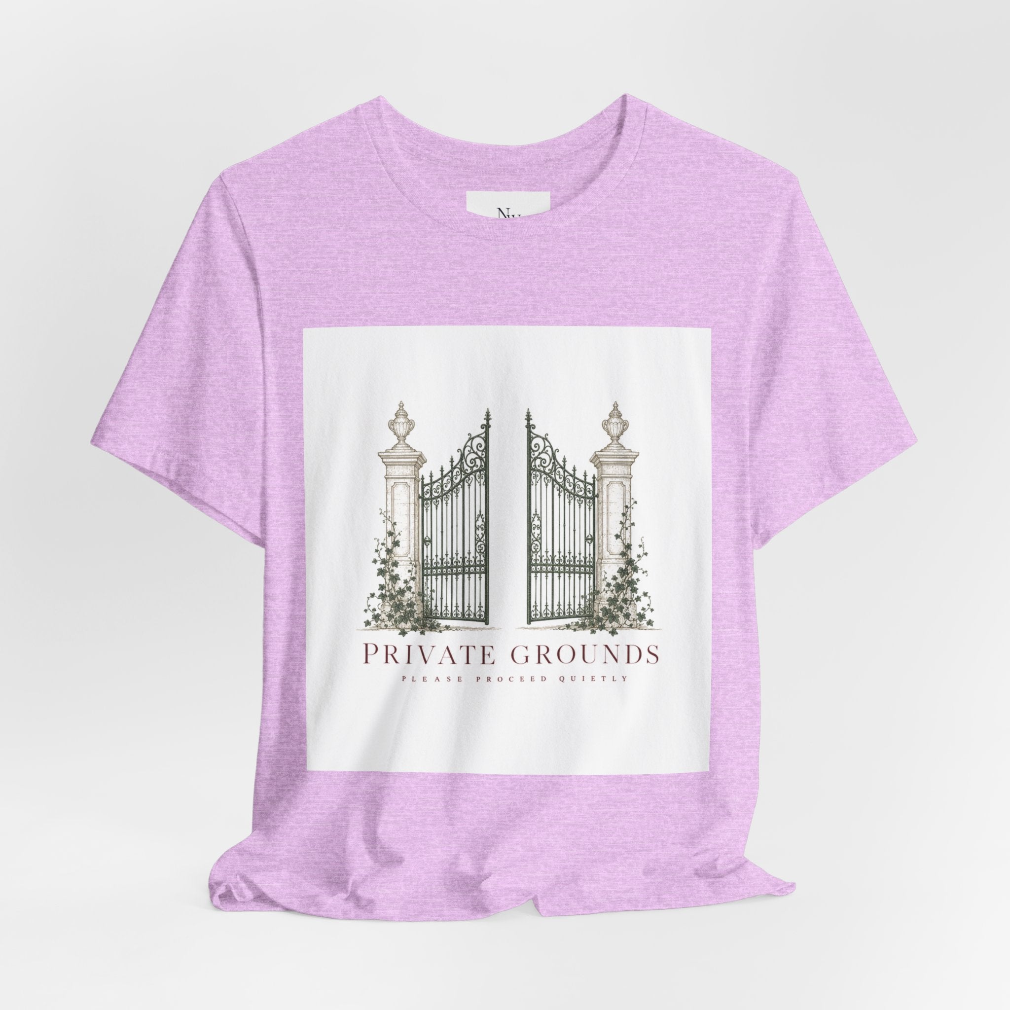 Private Grounds Tee — Vintage Garden Gate Graphic T‑Shirt