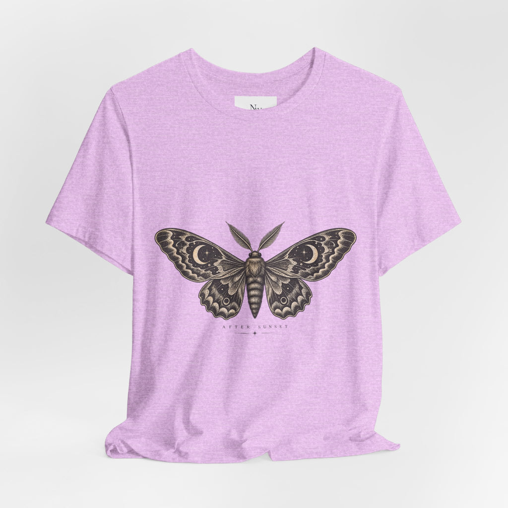 Meet Me After Sunset Tee — Vintage Moth & Moon Graphic T-Shirt