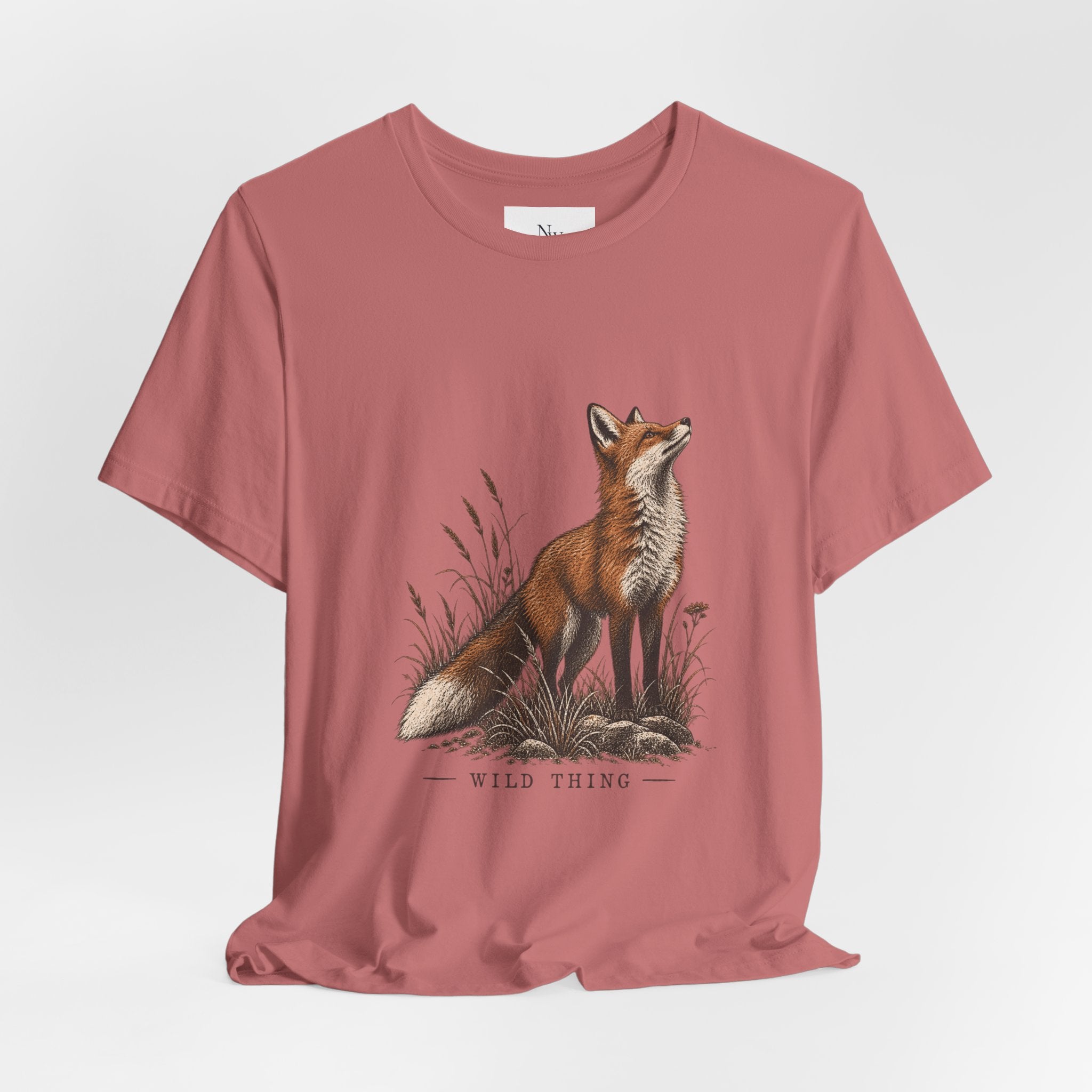 Wild Things Fox Tee — Woodland Nature Graphic T-Shirt