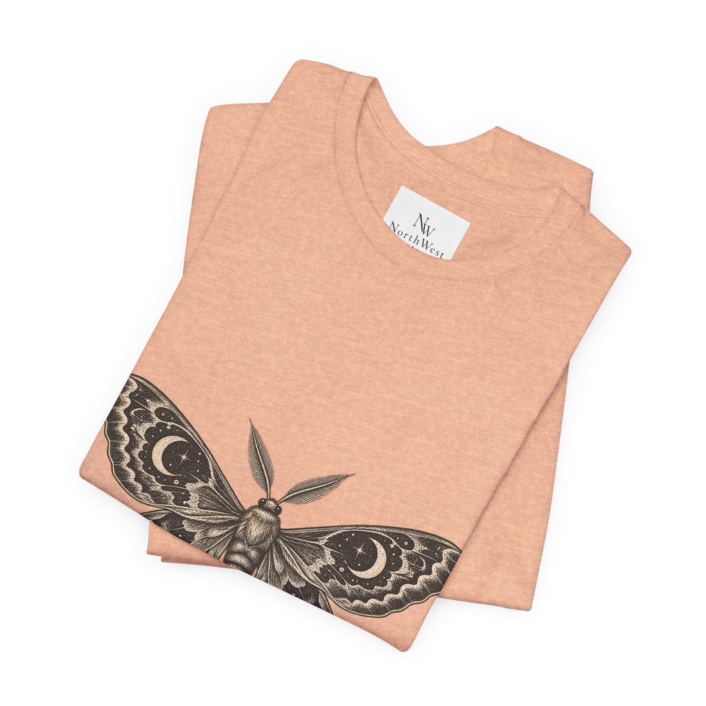 Meet Me After Sunset Tee — Vintage Moth & Moon Graphic T-Shirt