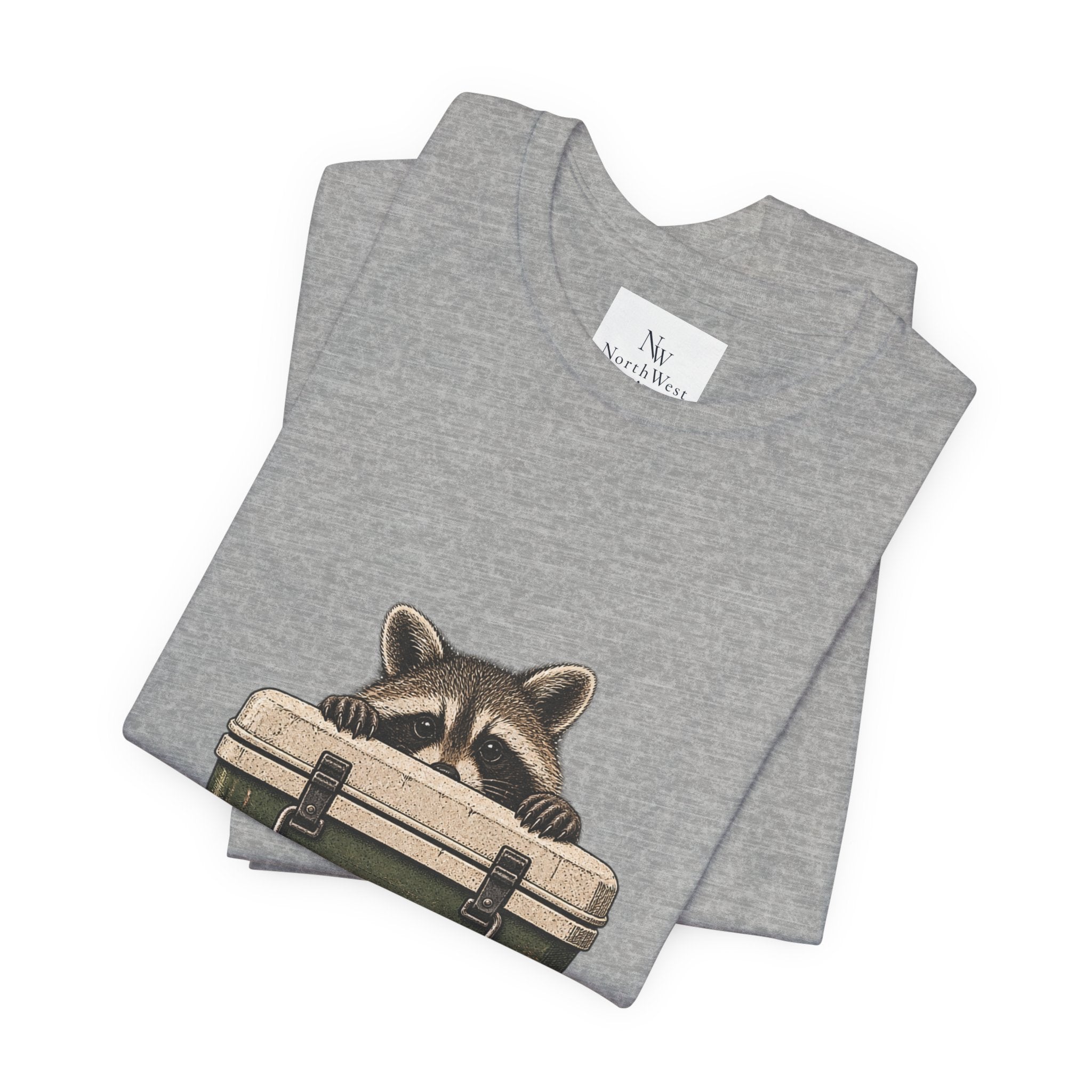 Local Wildlife Raccoon Camping Tee