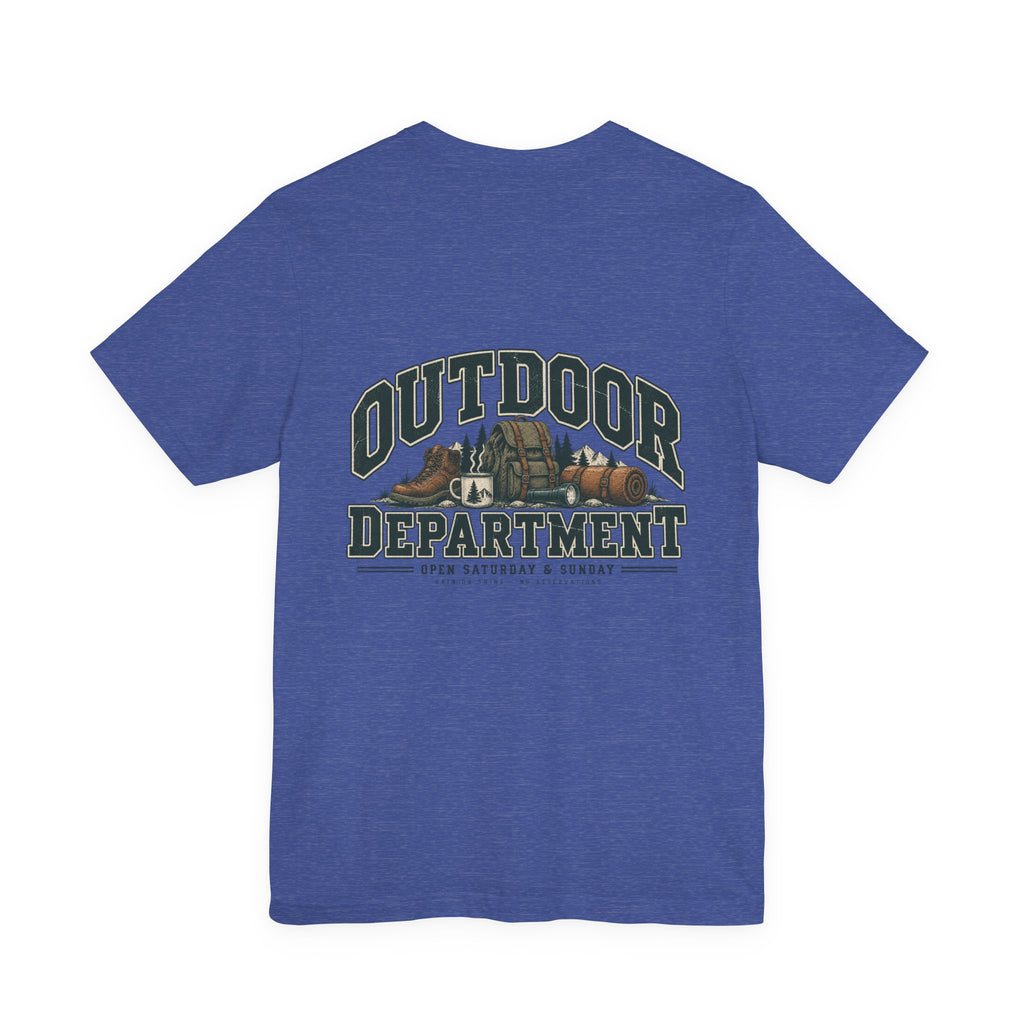 Outdoor Dept. Graphic Tee — Adventure Camping T-Shirt