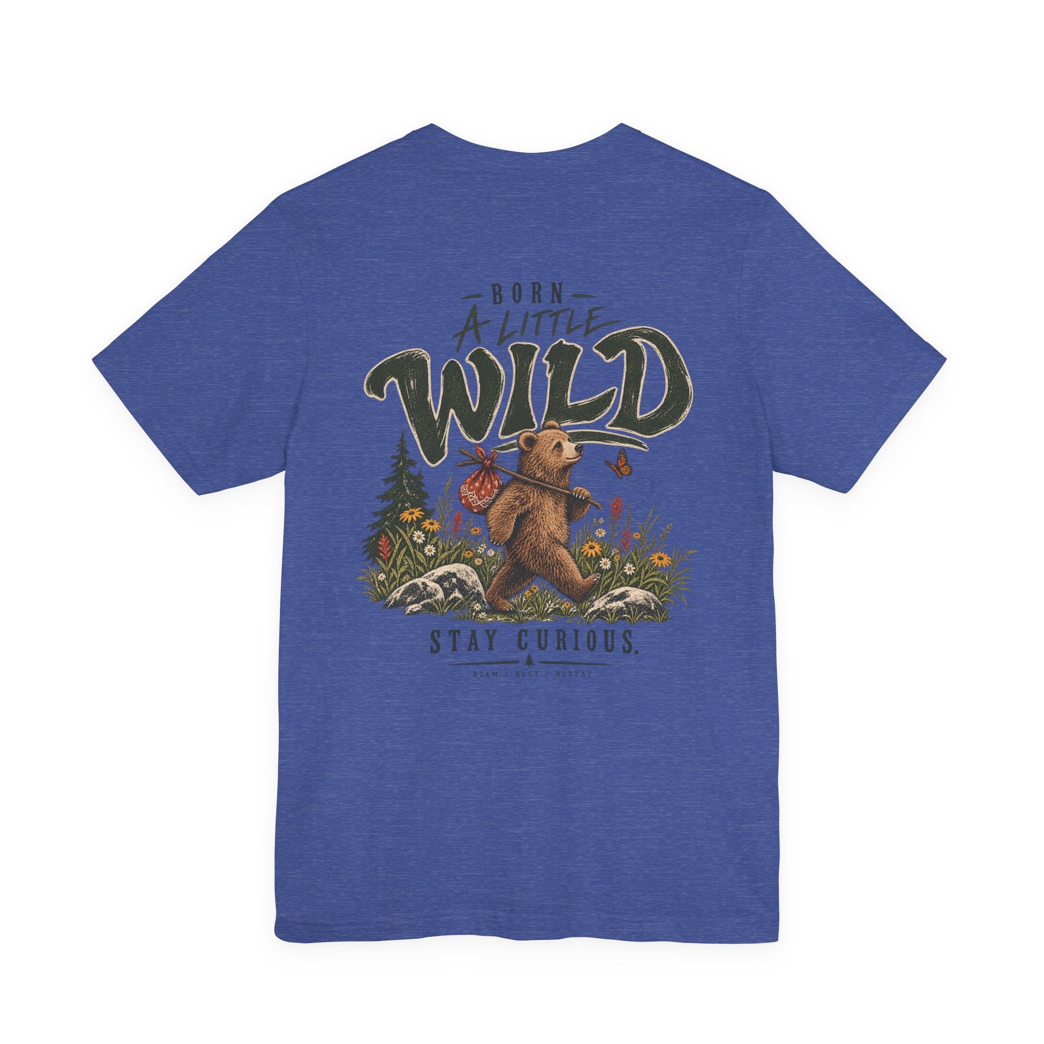Little Wild One Bear Tee — Born A Little Wild Graphic T-Shirt