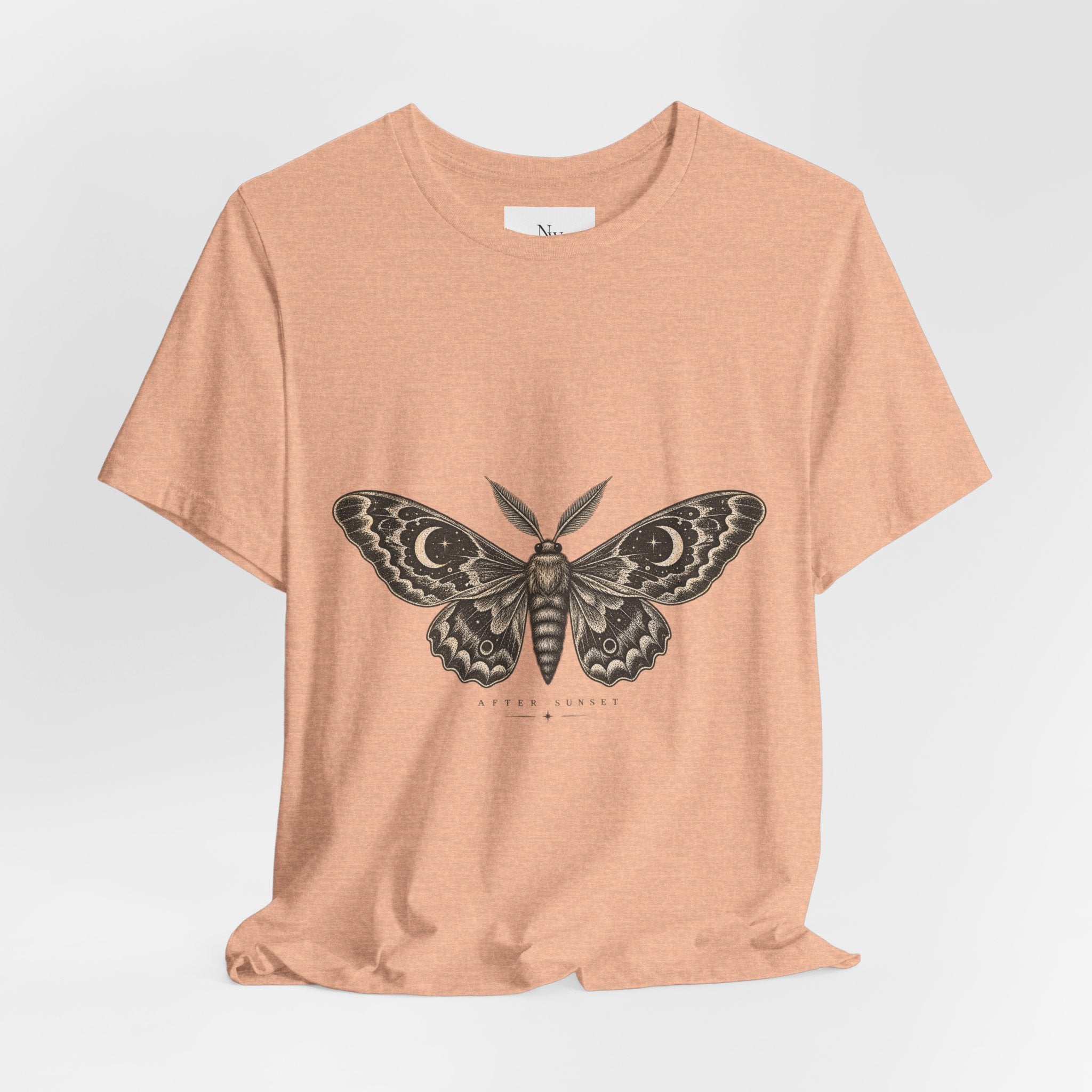 Meet Me After Sunset Tee — Vintage Moth & Moon Graphic T-Shirt