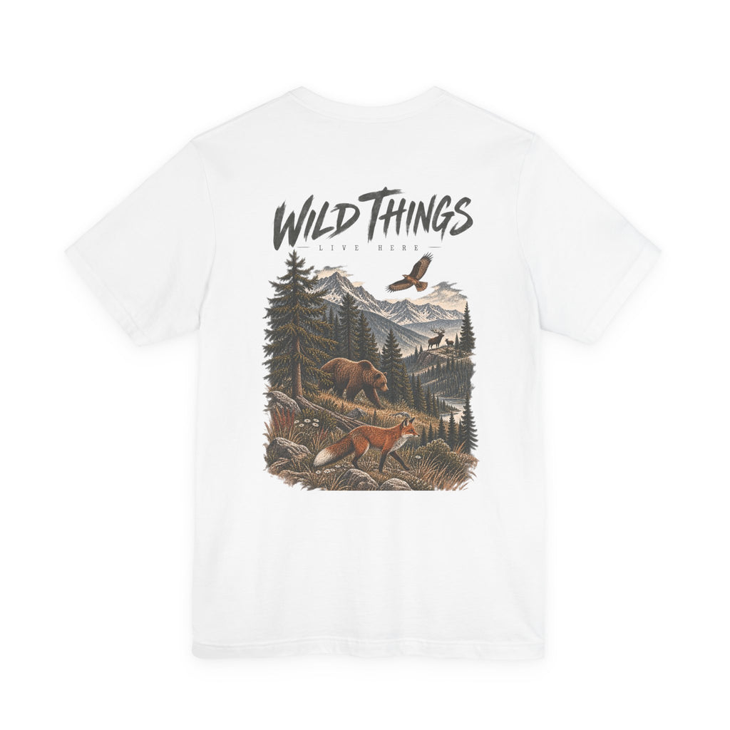 Wild Things Fox Tee — Woodland Nature Graphic T-Shirt