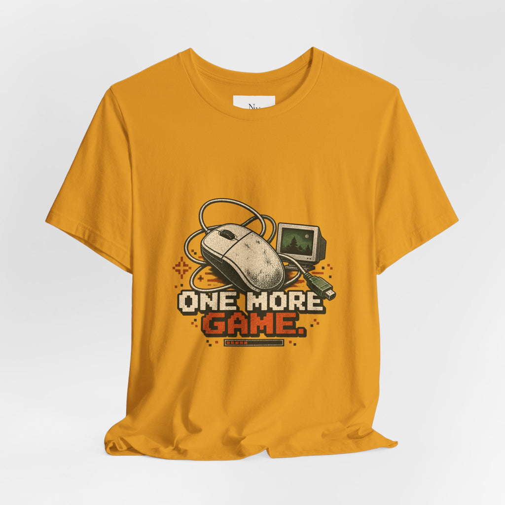 Gaming Tee — "One More Game" Retro LAN Party T-Shirt