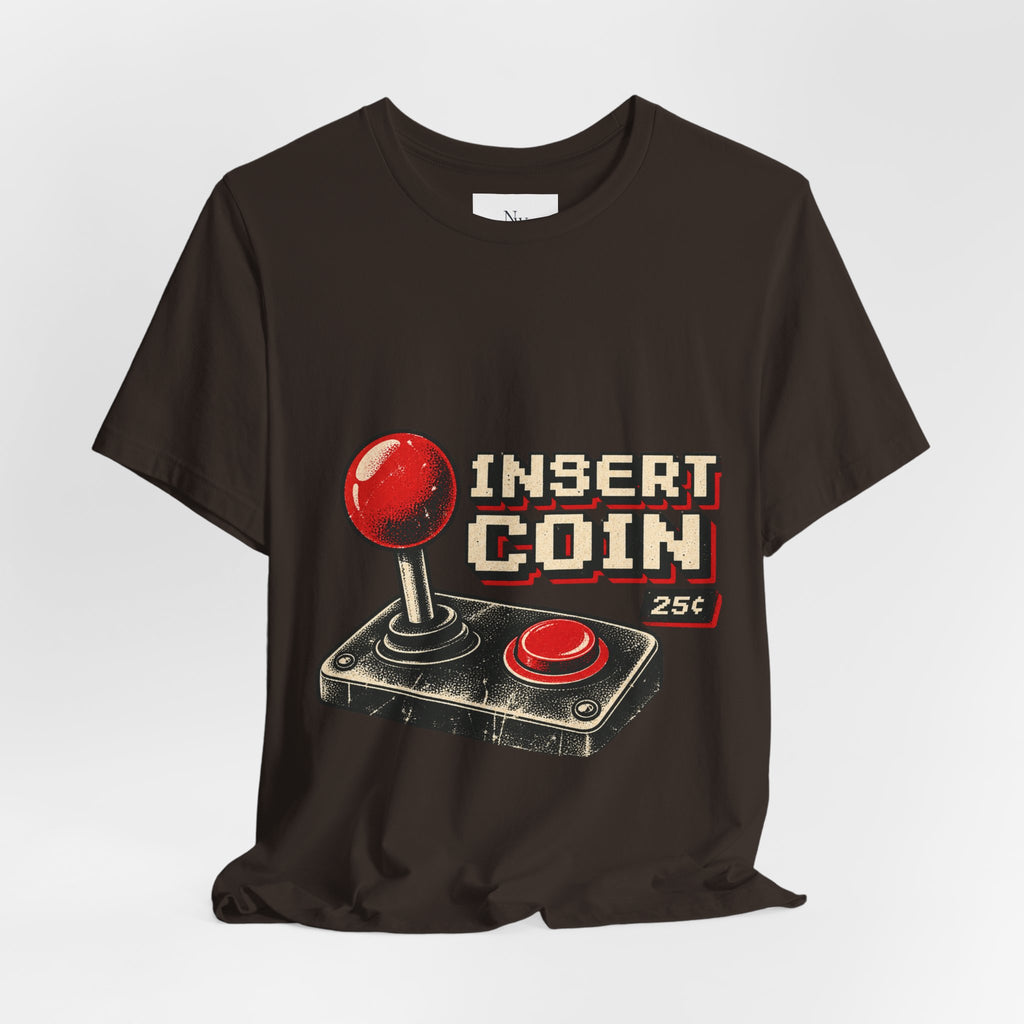 Insert Coin Arcade T‑Shirt — "One More Game" Retro Gaming Tee