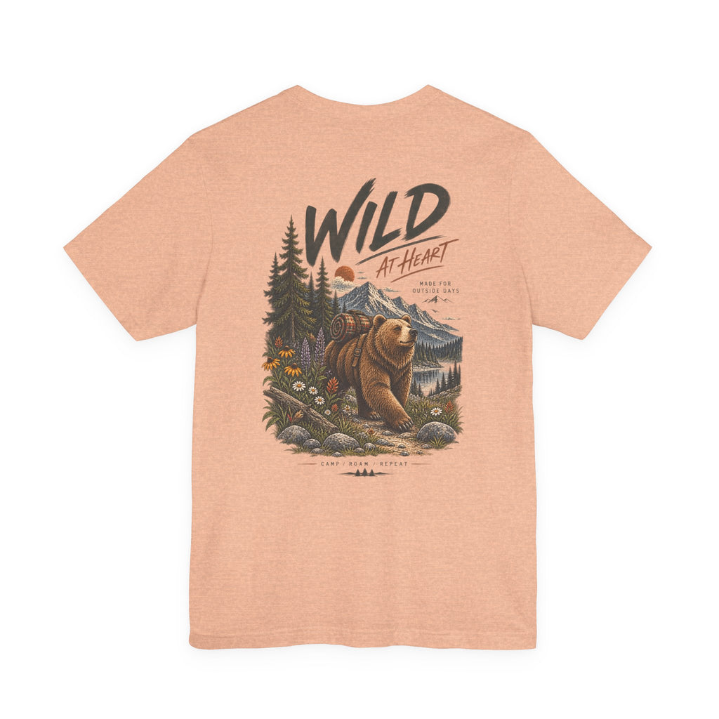 Wild at Heart Bear T-Shirt — Outdoor Nature Graphic Tee