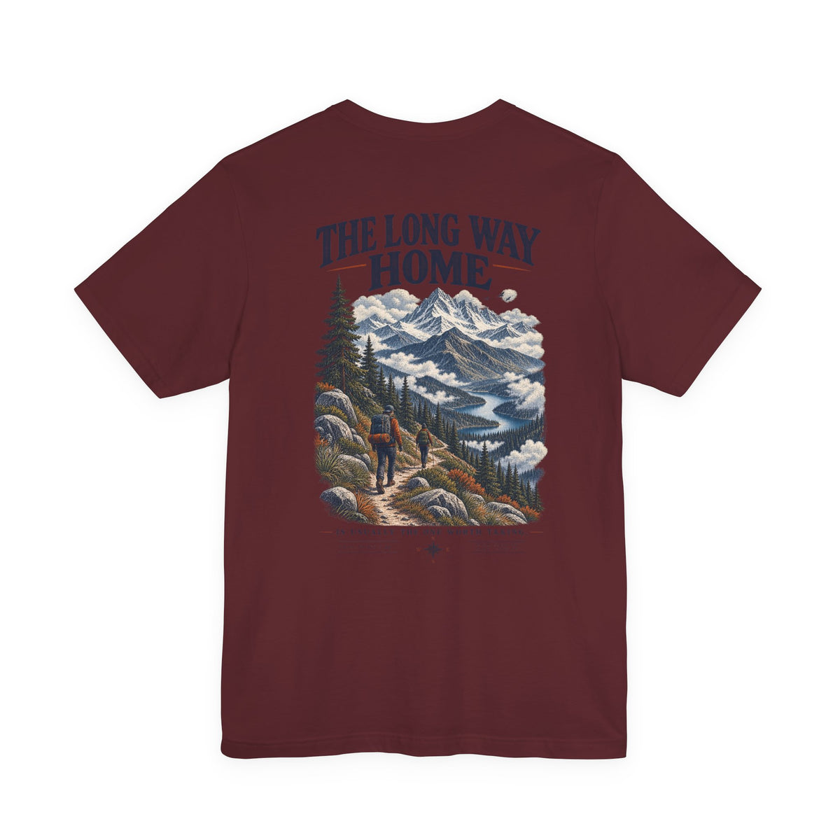 Take The Long Way T‑Shirt — Scenic Hiking Adventure Tee ("Take the Long Way" / "The Long Way Home")