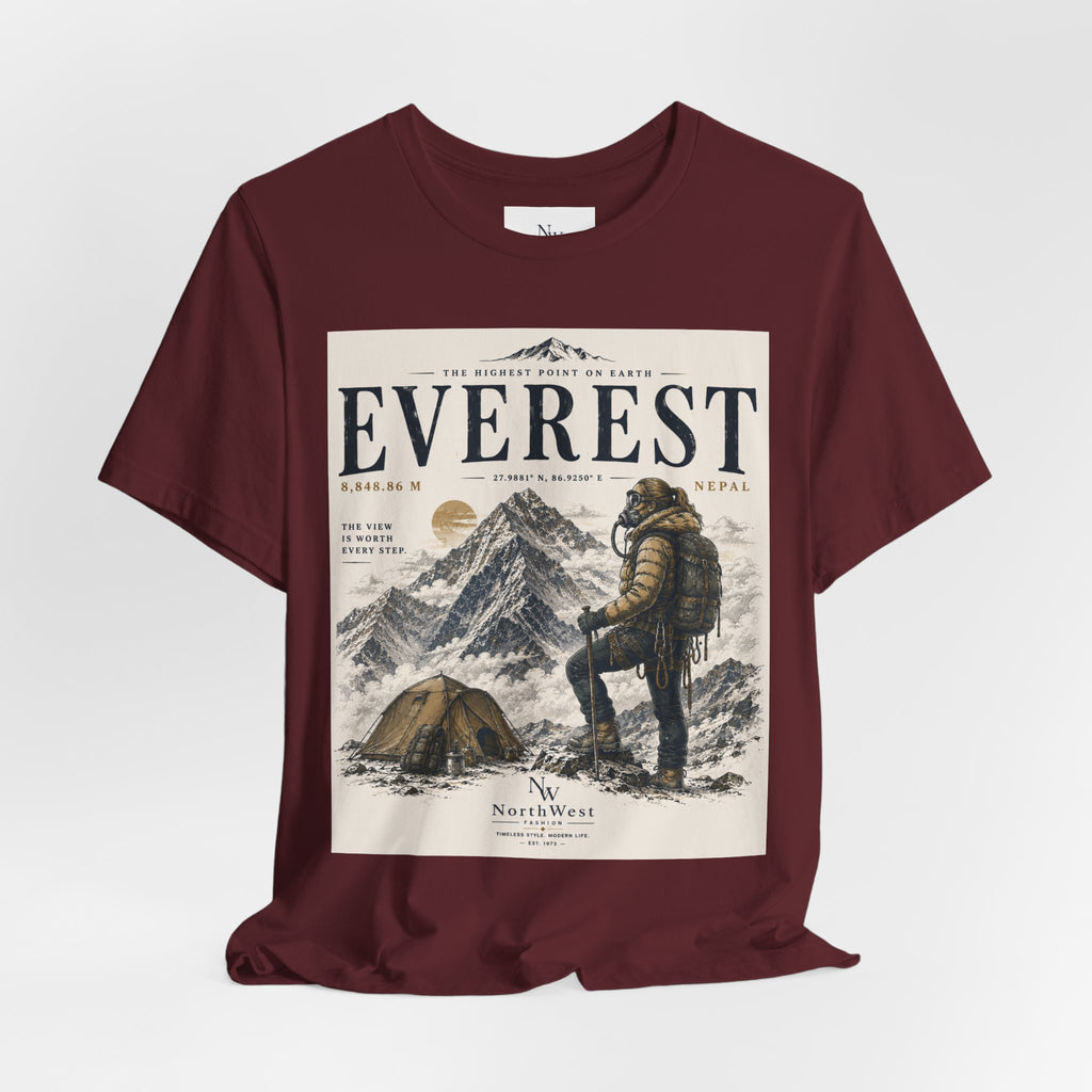 Everest Adventure Tee — Mountain Climber Vintage Graphic T‑Shirt