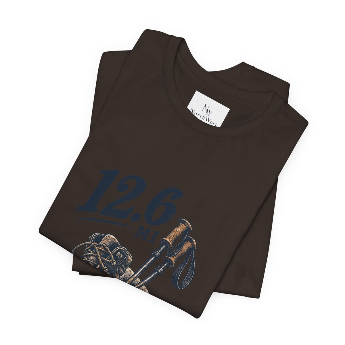Hiking T-Shirt — “The Good Kind of Tired” 12.6 mi Adventure Tee