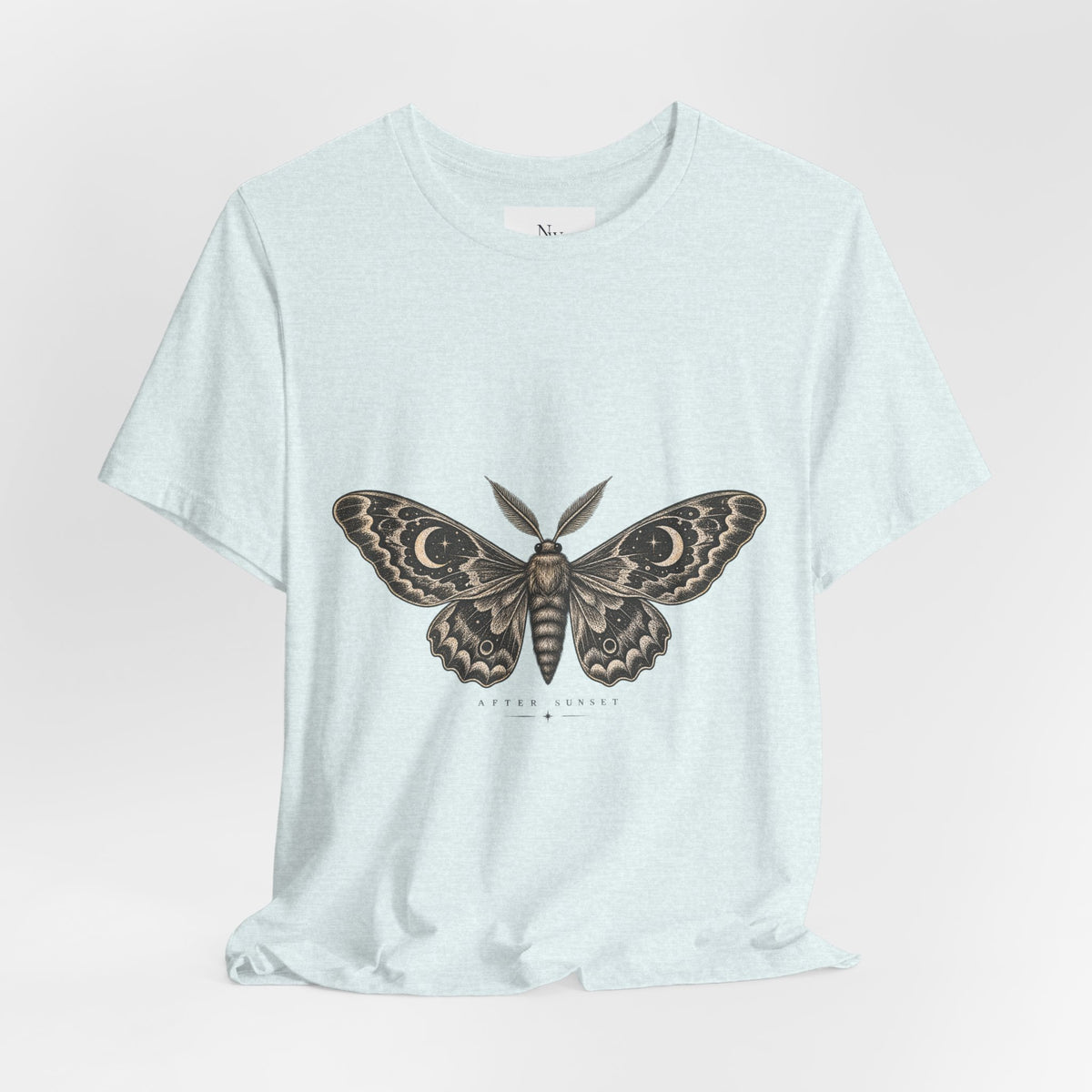 Meet Me After Sunset Tee — Vintage Moth & Moon Graphic T-Shirt