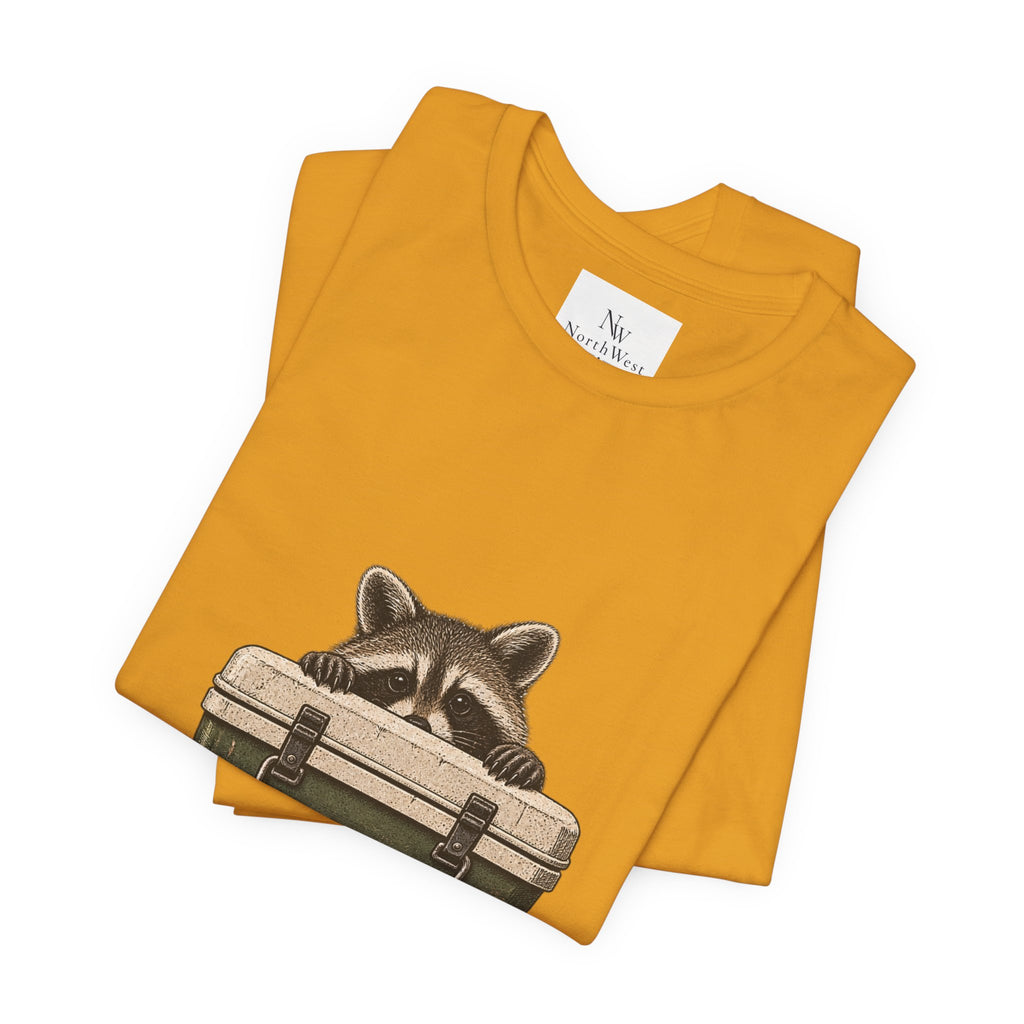 Local Wildlife Raccoon Camping Tee