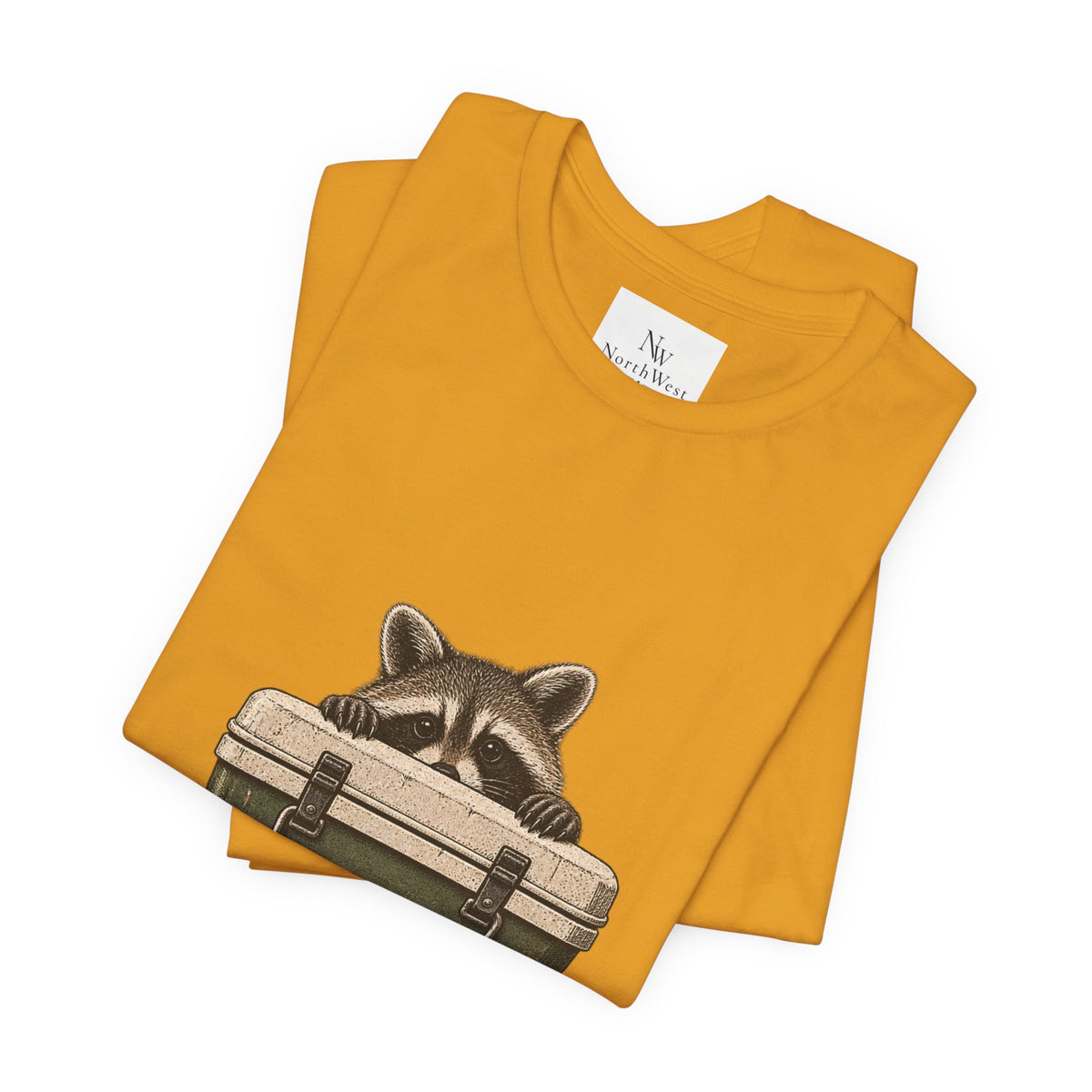 Local Wildlife Raccoon Camping Tee