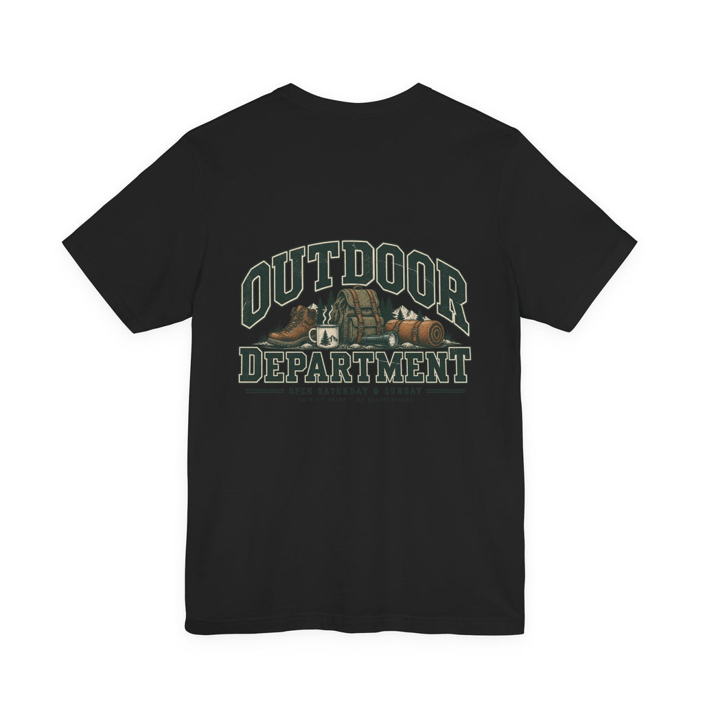 Outdoor Dept. Graphic Tee — Adventure Camping T-Shirt