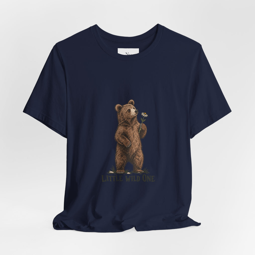 Little Wild One Bear Tee — Born A Little Wild Graphic T-Shirt