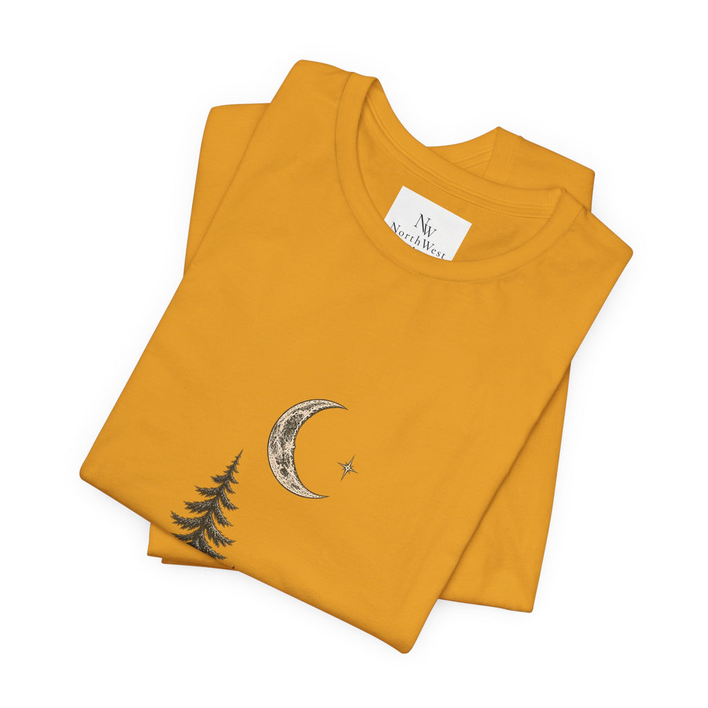 Campfire Adventure T-Shirt — “This Must Be The Place” Scenic Camping Tee