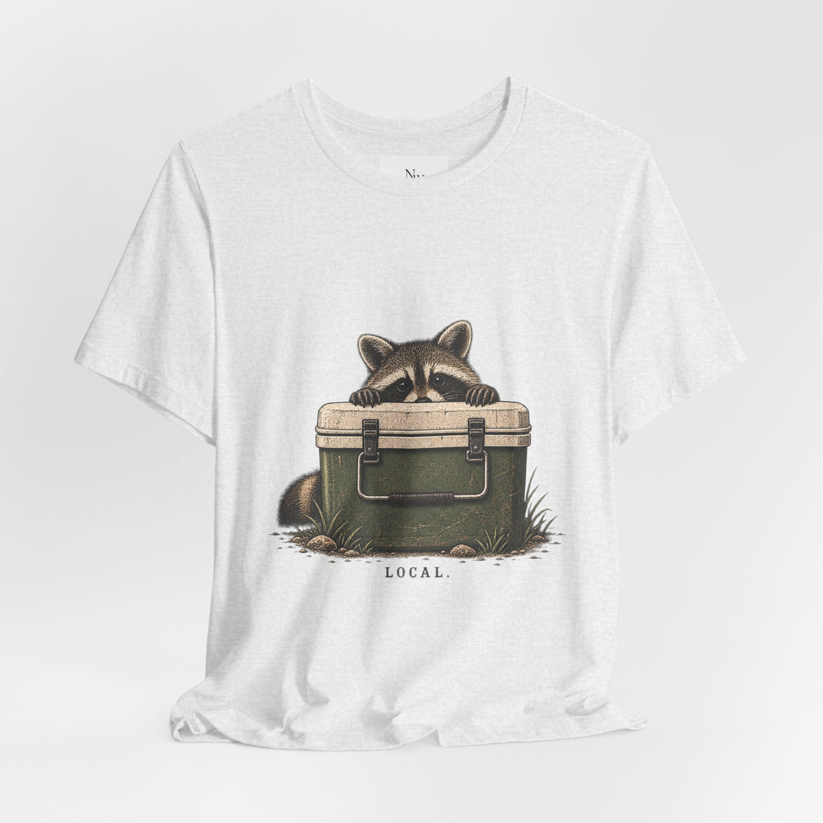 Local Wildlife Raccoon Camping Tee