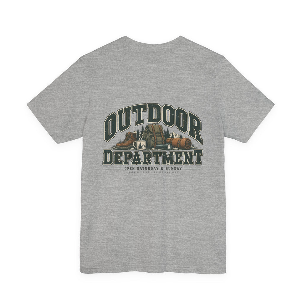 Outdoor Dept. Graphic Tee — Adventure Camping T-Shirt