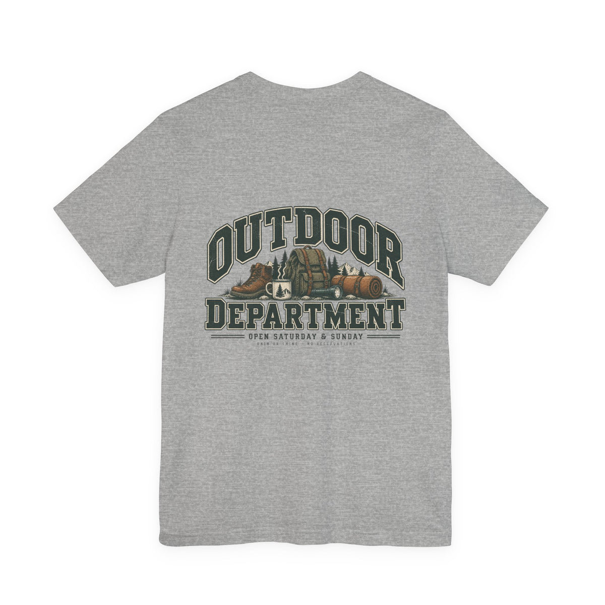 Outdoor Dept. Graphic Tee — Adventure Camping T-Shirt