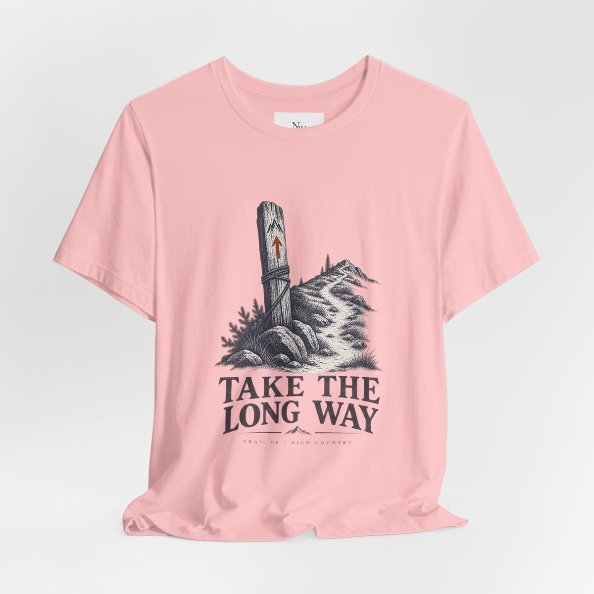 Take The Long Way T‑Shirt — Scenic Hiking Adventure Tee ("Take the Long Way" / "The Long Way Home")