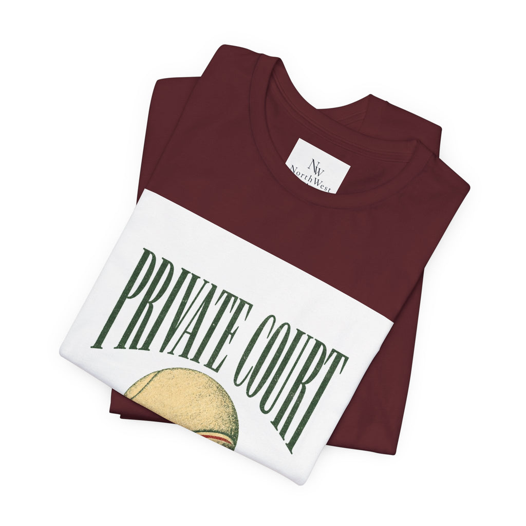 Private Court Tennis Tee — "After Four" Vintage Tennis Graphic T‑Shirt
