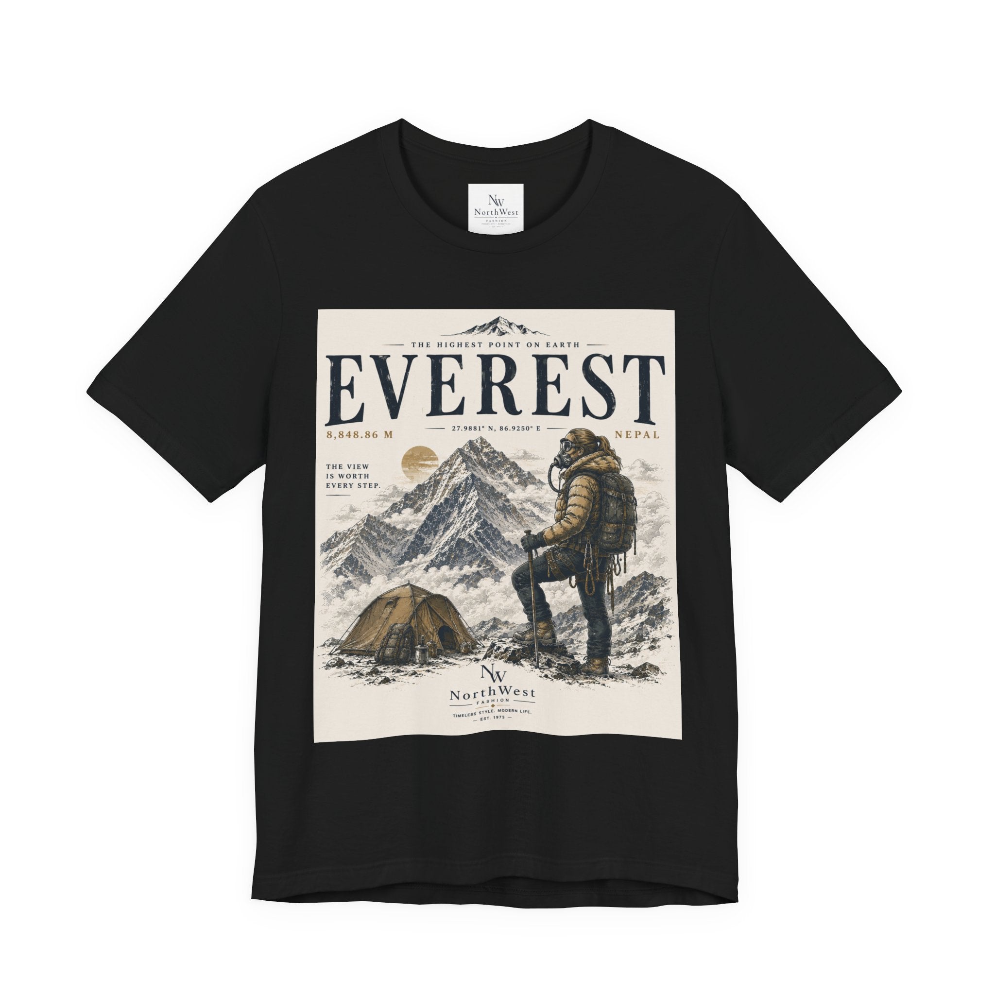 Everest Adventure Tee — Mountain Climber Vintage Graphic T‑Shirt