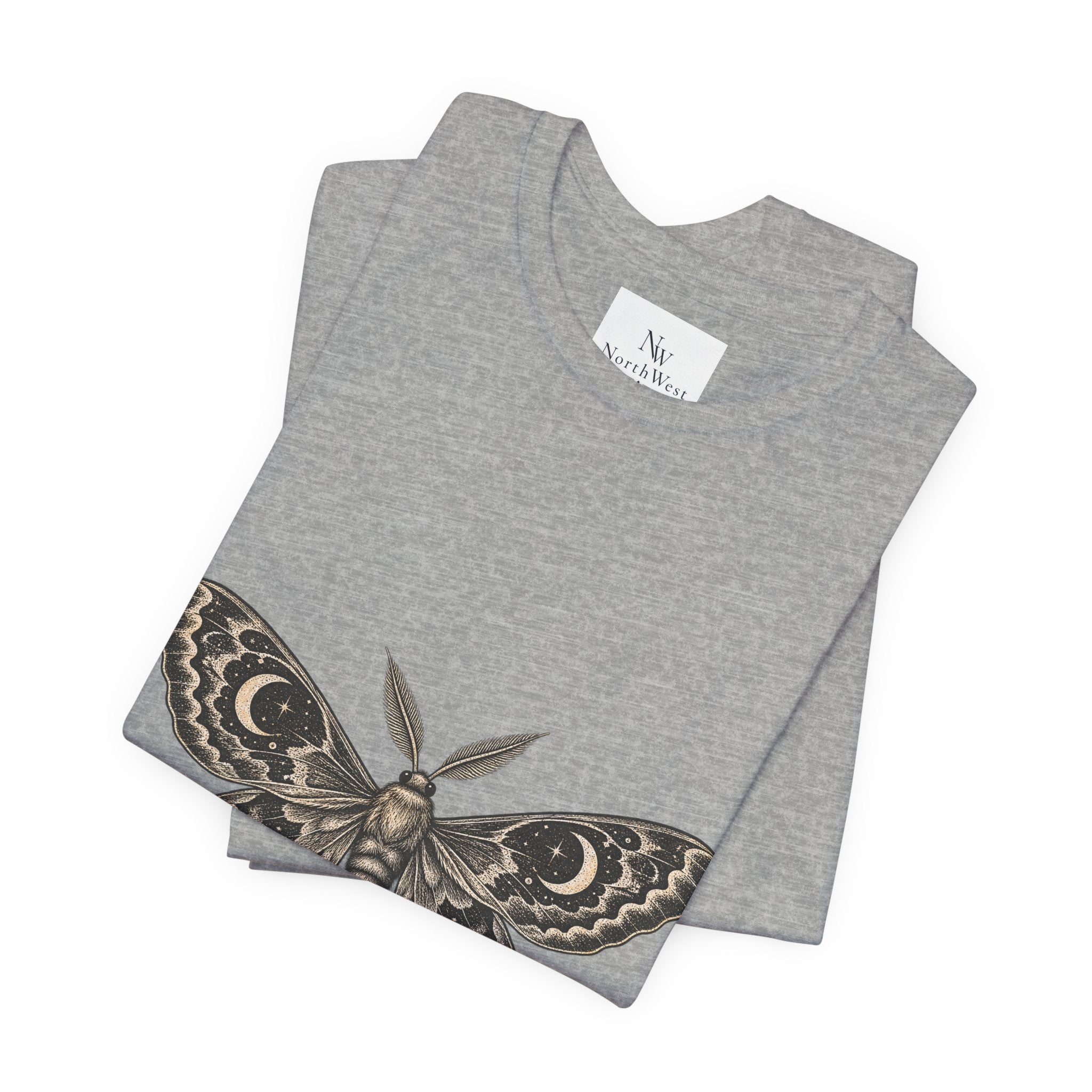 Meet Me After Sunset Tee — Vintage Moth & Moon Graphic T-Shirt