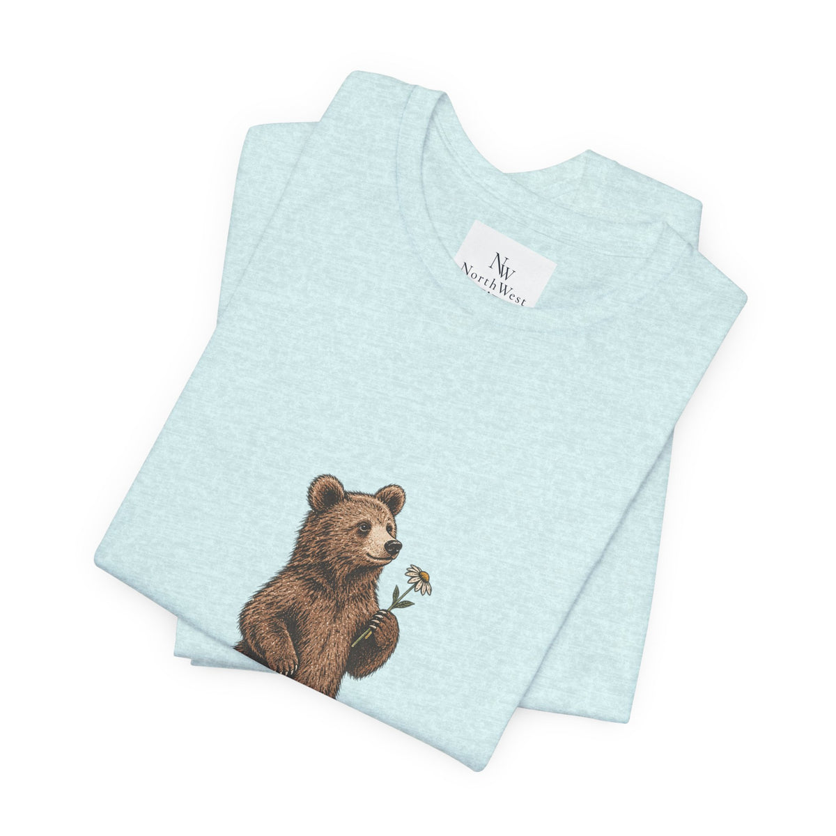 Little Wild One Bear Tee — Born A Little Wild Graphic T-Shirt