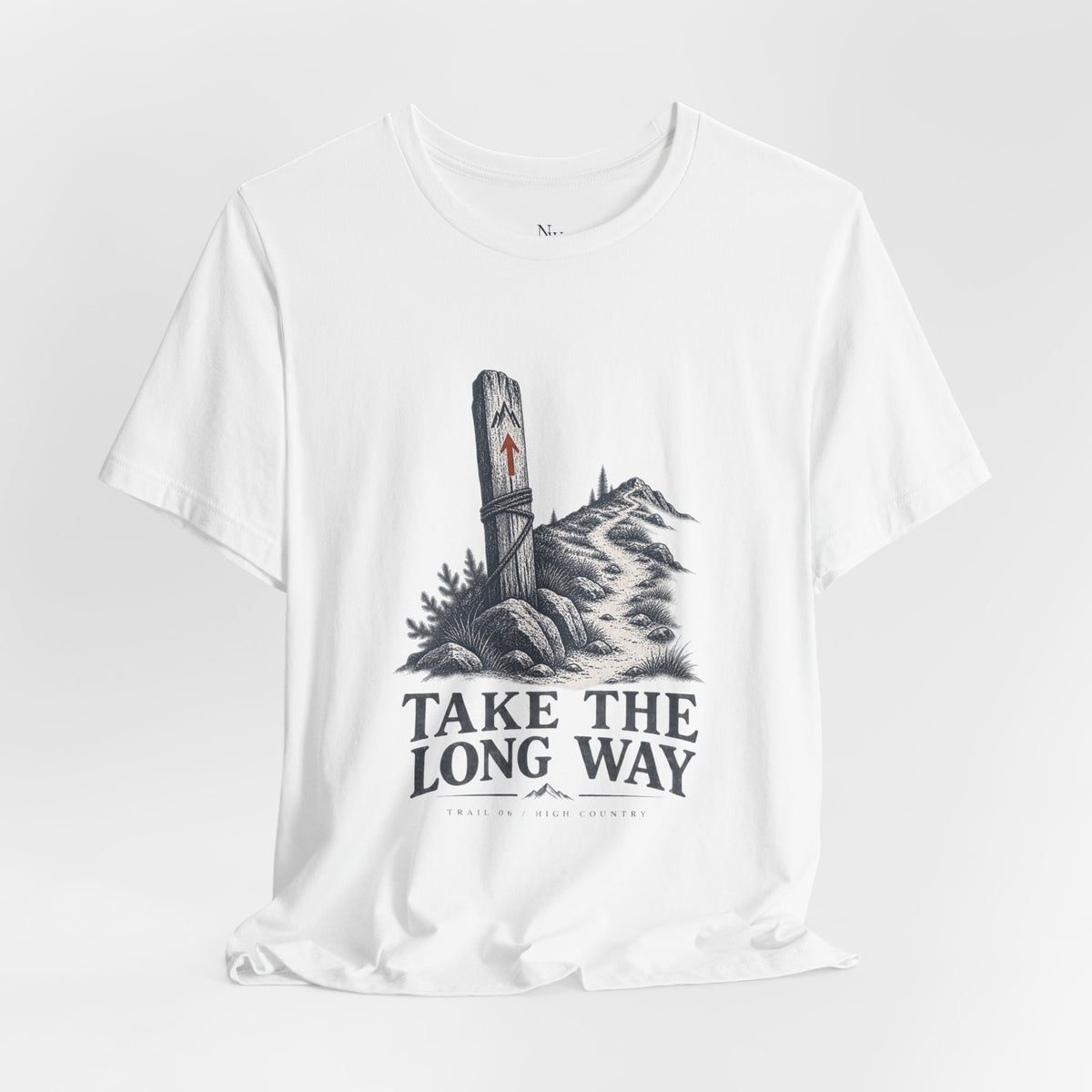 Take The Long Way T‑Shirt — Scenic Hiking Adventure Tee ("Take the Long Way" / "The Long Way Home")