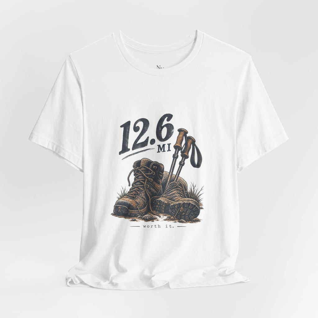 Hiking T-Shirt — “The Good Kind of Tired” 12.6 mi Adventure Tee