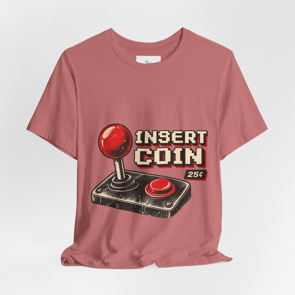 Insert Coin Arcade T‑Shirt — "One More Game" Retro Gaming Tee