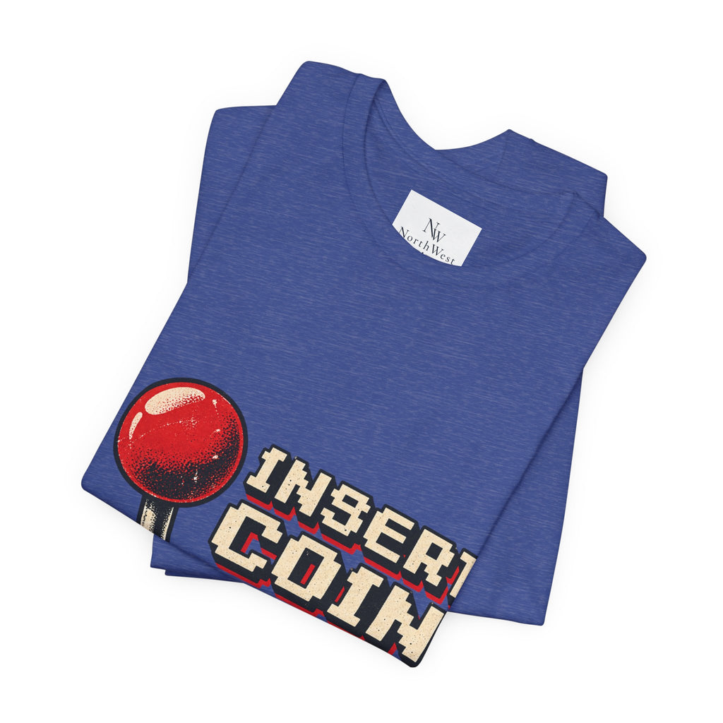 Insert Coin Arcade T‑Shirt — "One More Game" Retro Gaming Tee